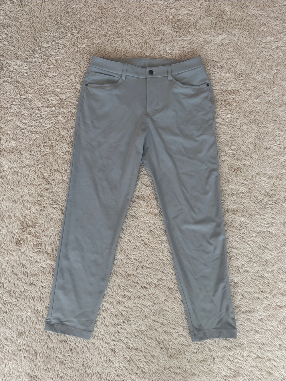Lululemon Light Gray Stretch Ankle Pants
